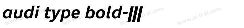 audi type bold字体转换